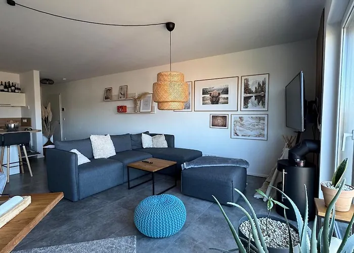 Daire Cozy Living With A View Near Wuerzburg Niederdorla